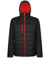 RG444 TRA241 Regatta Navigate Thermal Jacket Black / Classic Red colour image